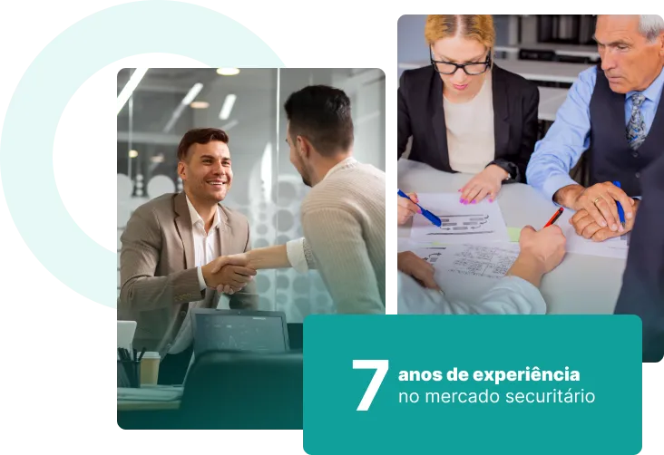 7 anos de experiência no mercado securitário